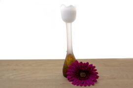 Mini Urn | Tulip | Tea light holder | White Tulip with Brown |