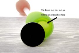 Mini Urn | Tulip | Tea light holder | Red Tulip with Green |
