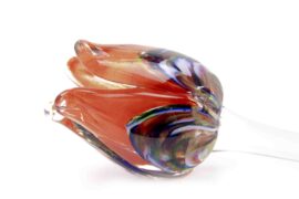 Tulip Orange Multicolor | Glass Tulips | Glass flowers