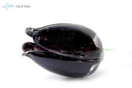 Glazen tulp van Loranto – zwart