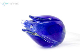 Glazen tulp van Loranto – blauw