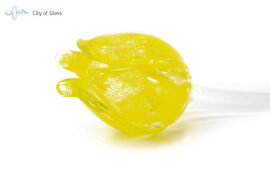 Glazen tulp Geel van Loranto 50cm