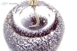 Mini Urn Oil Light Red Silver