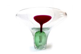 Urn ”Eternal” van Jablonski | Urn | Luxe Urn | Doorzichtig | Rood