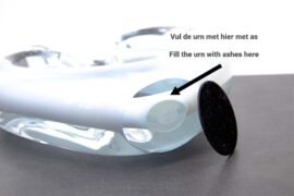 Urn ”Verbondenheid” Mat Wit | Glazen Urn | Urn | Luxe urn | Witte Urn | Samen Urn | Urnen Kopen