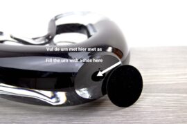 Urn ”Verbondenheid” | Glazen Urn | Urn | Luxe urn | Zwart