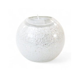 Mini Urn | Waxinelichthouder | Urn | “Wit & Zilver”