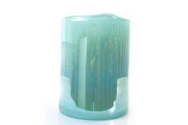 Cilinder Vaas Turquoise | Middel Groot | Luxe Vaas | Bloemen Vaas