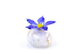 Forget-me-not Mini Urn White Blue