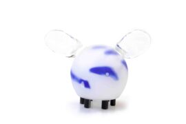 Fly from glass | Glass Fly | ”White & Blue Fly”