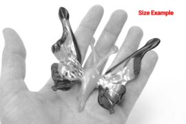Glazen Vlinder Geel | Glazen Beeldjes | Dieren van glas |