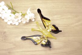 Glazen Vlinder Geel | Glazen Beeldjes | Dieren van glas |