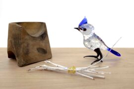 Bird of glass | Glass Bird | Blue Crested ´´Blue Bird“
