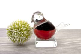 Mini urn | Bird | Robin | Red Back | Glass Bird Urn | Luxury Urns | Bird Urn