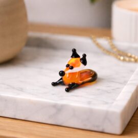 Miniatuur Glas Vos | Mini glas figuren | Glazen miniaturen | Mini Dieren