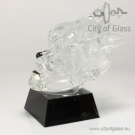 Crystal glass sculpture Winter by Loranto – 18 cm