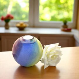 Mini Urn | Waxinelichthouder | Urn | “Colors” | 14cm | Glazen Urnen