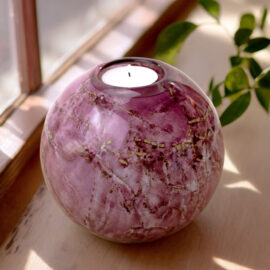 Urn with Tealight Holder | Urn with Tealight | Purple Lilac | Big