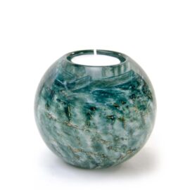 Mini urn met Waxinelichtje | Urn met Theelicht | Turquoise Groen