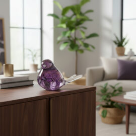 Mini Urn | Urn | Bird | ”Pink Marble” | Luxury Urn