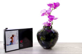 Zwarte vaas Cosmos van Loranto – 18 cm