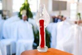 Engel van Glas Rood | Luxe Glazen Beeldjes