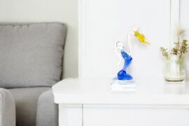 Moeder met Kind | GlasBeeldje | Luxe Geschenk | Beeldjes met Betekenis