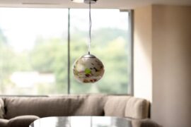 Hanglamp Linea Multicolor Bol | Glass Pendant |