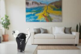 Glass Cat Black | Luxury decoration from Europe