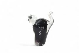 Glass Cat Black | Luxury decoration from Europe