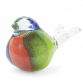 Mini Urn Vogel Roodborst | Urnen voor Thuis | Mini Urn van glas
