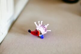 Miniatuur Glas Stekelvarken | Mini glas figuren | Glazen miniaturen | Mini Dieren