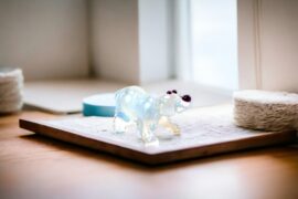 Miniatuur Glas IJsbeer | Mini glas figuren | Glazen miniaturen | Mini Dieren