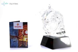 Kristallen glassculptuur Winter van Loranto – 18 cm