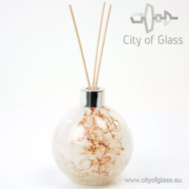 Glass diffuser by Loranto – sphere white/brown