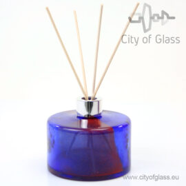 Glazen diffuser van Loranto – cilinder rood/blauw