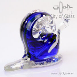 Glass snail by Loranto – blue