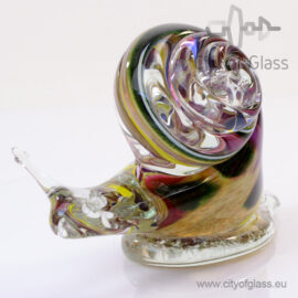 Glass snail by Loranto – brown