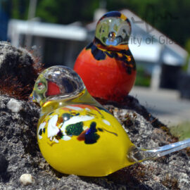 Glass bird by Loranto – blue