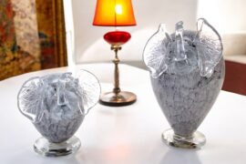 Olifant van glass | Ivory | Glazen Dieren | Luxe decoration