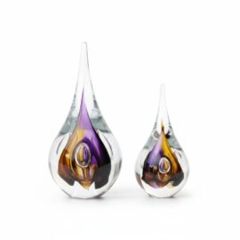 Crystal Drops | Purple & Brown | 19cm & 15cm
