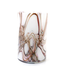 Cylinder Lamp | Brown Splash | H26cm