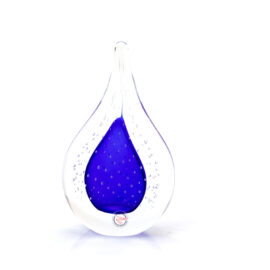 Kristallen Druppel | Bubbles | Blauw | H15cm