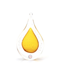 Kristallen Druppel | Bubbles | Bruin| H15cm