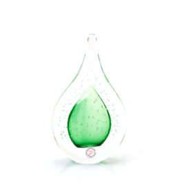 Kristallen Druppel | Bubbles | Groen | H15cm