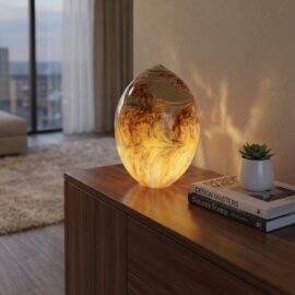 Lamp Terra Flores | Oval | 40cm | Luxury Lamp