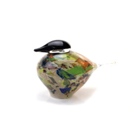Vogels Linea Multicolor | Dieren Decoratie | 24 & 30cm | Glass Birds