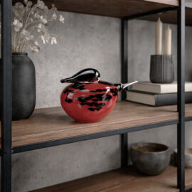 Vogels Red & Black | Dieren Decoratie | 24 & 30cm
