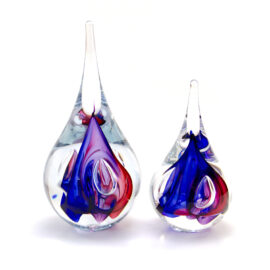 Crystal Drops | Red & Blue | 19cm & 15cm