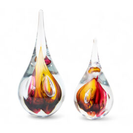 Crystal Drops | Red & Brown | 19cm & 15cm